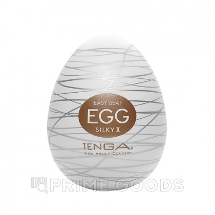 Tenga Easy Beat Egg Silky II Яйцо-мастурбатор, 6х5 см Белый от sex shop primegoods