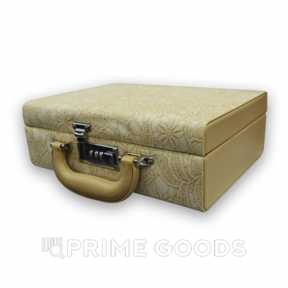 Чемодан-органайзер с кодовым замком (кожзам) бежевый от sex shop primegoods фото 2