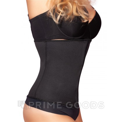 Эластичный утягивающий чёрный корсет под грудь, размер M от sex shop primegoods фото 3