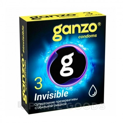 Презервативы GANZO Invisible, гладкие, супертонкие, с доп. смазкой, 3 шт от sex shop primegoods