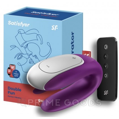 Смарт вибратор для пар Satisfyer Double Fun violet от sex shop primegoods фото 4