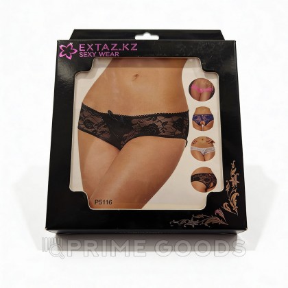 Трусики кружевные с завязками, белые, M-L от sex shop primegoods фото 2