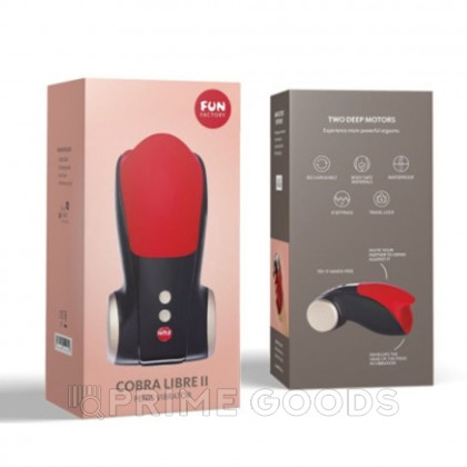 Мастурбатор мужской Fun factory COBRA LIBRE II, черно-красный от sex shop primegoods фото 6