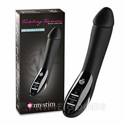 MYSTIM Вибратор с электростимуляцией Tickling Truman черный выпуск от sex shop primegoods