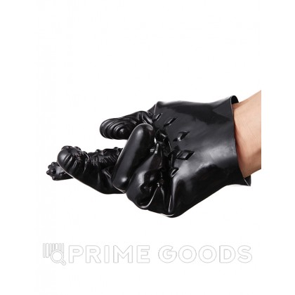 Перчатка для стимуляции Fuck fingers (черная) от sex shop primegoods фото 2