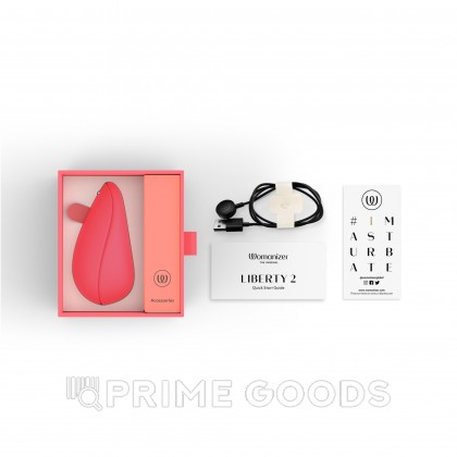 Бесконтактный клиторальный стимулятор Womanizer Liberty 2 розовый от sex shop primegoods фото 2