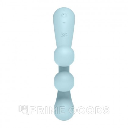 Мультифункциональный вибратор для тройной стимуляции Satisfyer Tri Ball 2 голубой от sex shop primegoods фото 4