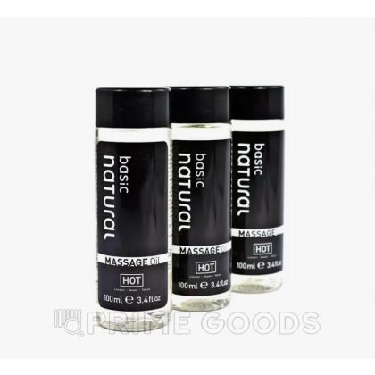 Массажное масло для тела Basic Natural от HOT 100 мл. от sex shop primegoods фото 4