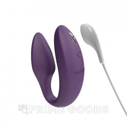 Вибратор для пар We-Vibe Sync 2 фиолетовый (в комплекте батарейка для пульта) от sex shop primegoods фото 6
