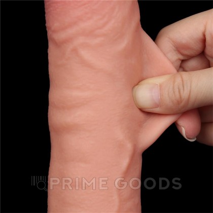 Фаллоимитатор Lovetoy Sliding Skin (24×4,3 см) с двойным покрытием телесный от sex shop primegoods фото 10