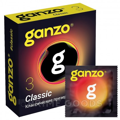 Презервативы классические Ganzo Classic Black Edition 3 шт. от sex shop primegoods фото 3