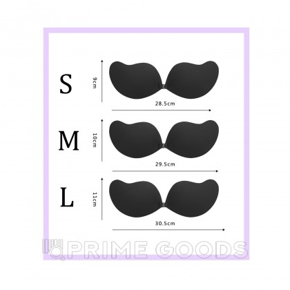 Пэстисы на грудь Оки-Чпоки, push up эффект. на силиконе, размер M, набор 2 шт, черный    от sex shop primegoods фото 5