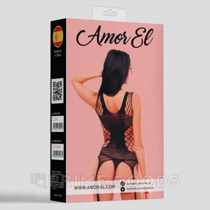Кетсьюит (боди-комбинезон) Ines S/L черный от sex shop primegoods фото 4