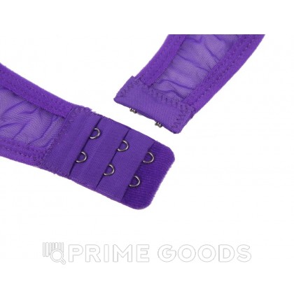 Комплект белья лиловый: бра, стринги и пояс с ремешками (размер M-L) от sex shop primegoods фото 5