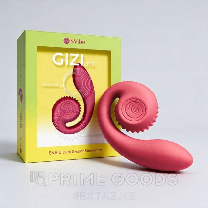 Двойной стимулятор точки G SVibe Snail GIZI Lite dragonfruit, розовый от sex shop primegoods фото 2