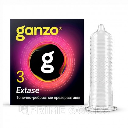 Презервативы GANZO Extase №3 (точечные, ребристые) от sex shop primegoods