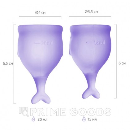 Набор менструальных чаш Satisfyer Feel Secure, 15 мл, 20 мл от sex shop primegoods фото 7