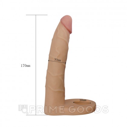 Фаллос-насадка для двойного проникновения (17 см) от sex shop primegoods фото 6