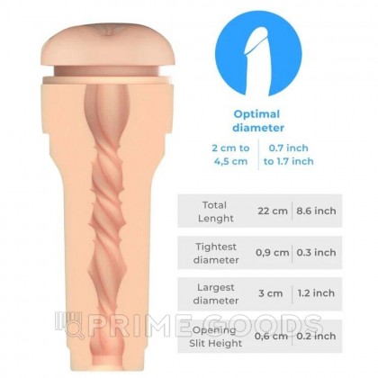 Мастурбатор Feel Stroker от KIIROO анус (светло-бежевый) от sex shop primegoods фото 5
