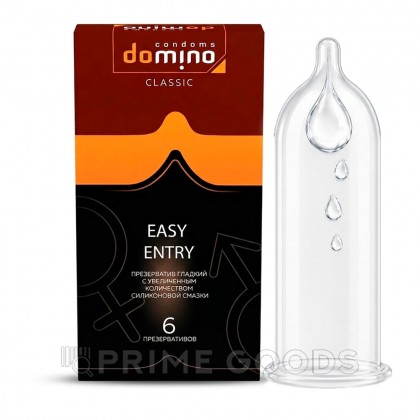 Презервативы Domino CLASSIC Easy Entry, с увеличенным объёмом смазки, 6 шт от sex shop primegoods