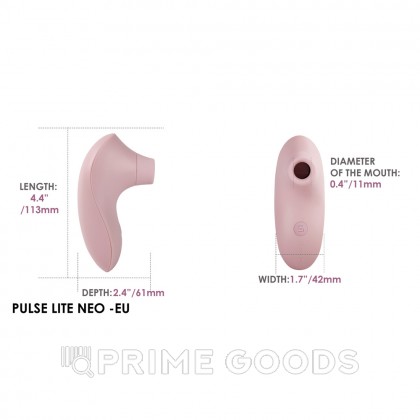 Вакуумный стимулятор клитора Pulse Lite Neo розовый Svakom от sex shop primegoods фото 8