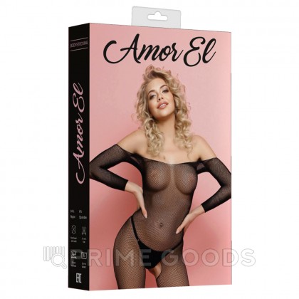  Боди-комбинезон с доступом Amor El Classic в сетку XL/XXL от sex shop primegoods фото 3