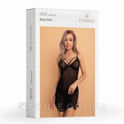 Прозрачная сорочка с разрезами на бедрах Base, XXL/XXXL от sex shop primegoods фото 10