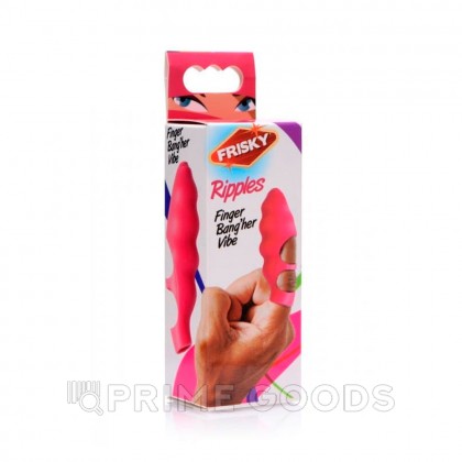 Насадка на палец Finger Bang-her Vibe от Frisky, 8.8 см, розовый от sex shop primegoods фото 3