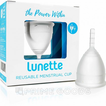 Менструальная чаша Lunette размер 1, прозрачная от sex shop primegoods фото 2