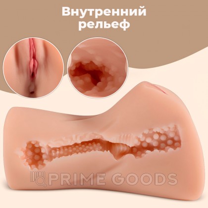 Реалистичный мастурбатор в виде вагины и половых губ Eunice от sex shop primegoods фото 5