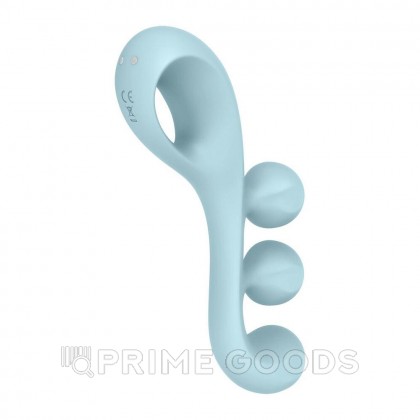Мультифункциональный вибратор для тройной стимуляции Satisfyer Tri Ball 2 голубой от sex shop primegoods фото 6
