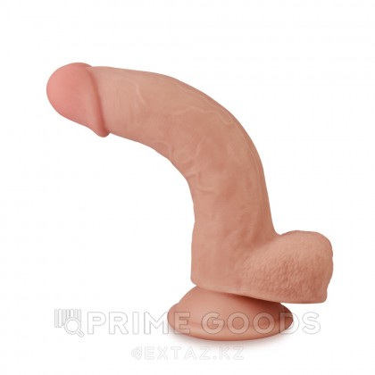 Реалистичный фаллоимитатор Lovetoy Sliding Skin (20×4 см) с мошонкой от sex shop primegoods