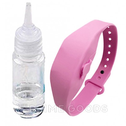 Антисептический браслет для рук с дозатором - розовый от sex shop primegoods