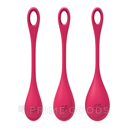 Набор вагинальных шариков Satisfyer Yoni Power 1 розовые от sex shop primegoods фото 3