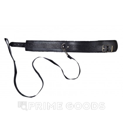 Ошейник с поводком черные от sex shop primegoods