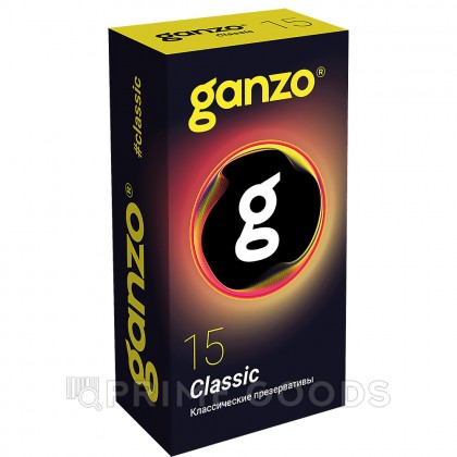 Презервативы GANZO Classic, обильная смазка, 15 шт. от sex shop primegoods