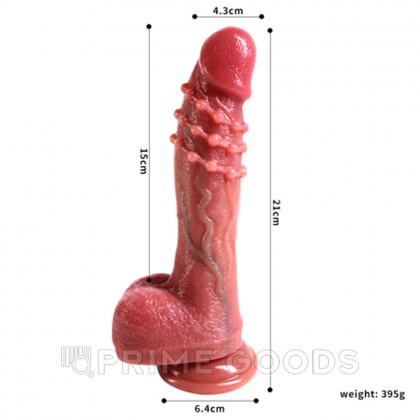 Реалистичный фаллоимитатор CompX (21 см) от sex shop primegoods фото 2