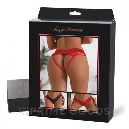 Трусики с доступом Ladies черные (XL-2XL) от sex shop primegoods фото 2
