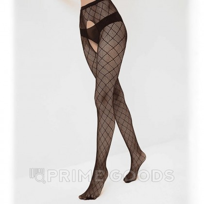 Колготки с доступом рисунок сетка, Sense, S/M от sex shop primegoods фото 4