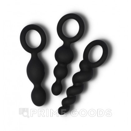 Набор анальных игрушек Satisfyer Booty Call black (набор 3 шт) от sex shop primegoods фото 2