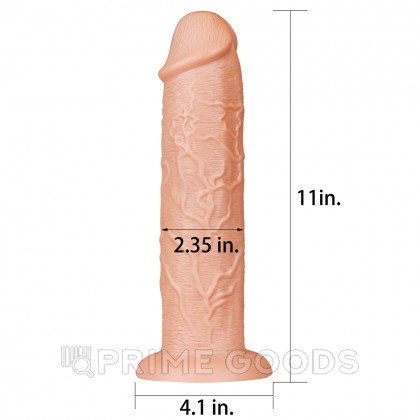 Фаллоимитатор реалистик Long Dildo (28 см) от sex shop primegoods фото 10
