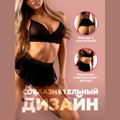 Игривые трусики с доступом и короткой юбочкой Easy to love, L/XL, 46-48 от sex shop primegoods фото 4