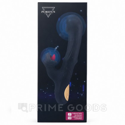 Вибратор с язычком для клитора и стимуляцией точки G от sex shop primegoods фото 15