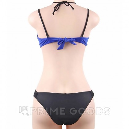 Купальник с завязками на шее Mesh Blue (XL) от sex shop primegoods фото 3