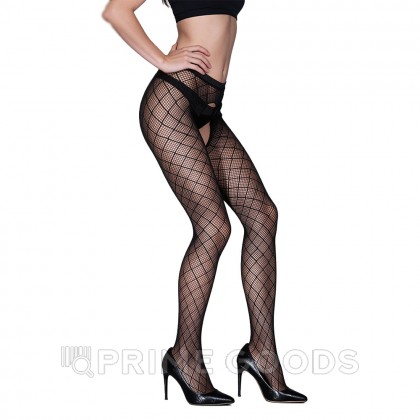 Колготки с доступом рисунок сетка, Sense, S/M от sex shop primegoods