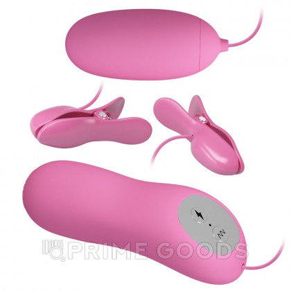 Зажимы с электростимуляцией и виброяйцо Pretty love от sex shop primegoods фото 3