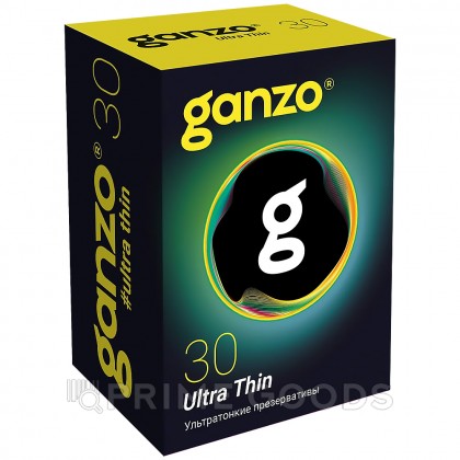 Презервативы ультратонкие Ganzo Ultra Thin Black Edition 30 шт. от sex shop primegoods