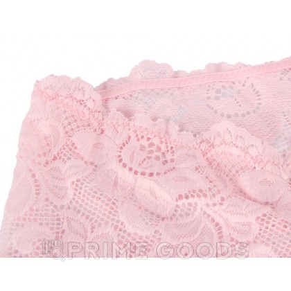 Трусики-шортики кружевные розовые (XL-2XL) от sex shop primegoods фото 7