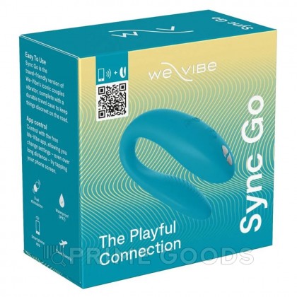Вибратор для пар We-Vibe Sync Go, бирюзовый от sex shop primegoods фото 3