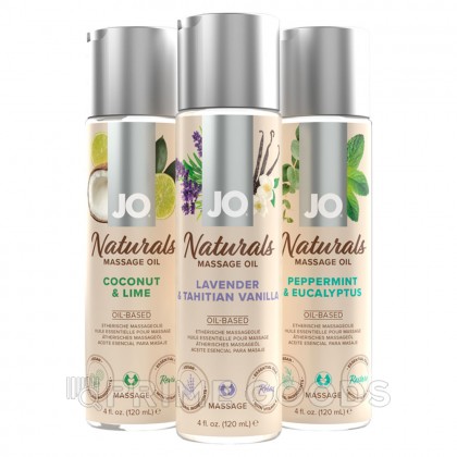 Массажное масло JO Naturals, кокос и лайм, 120 мл от sex shop primegoods фото 7